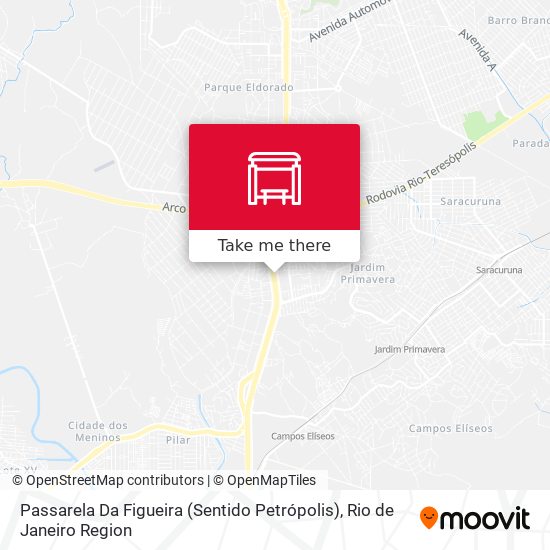 Mapa Passarela Da Figueira (Sentido Petrópolis)