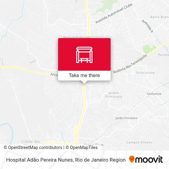 Hospital Adão Pereira Nunes map