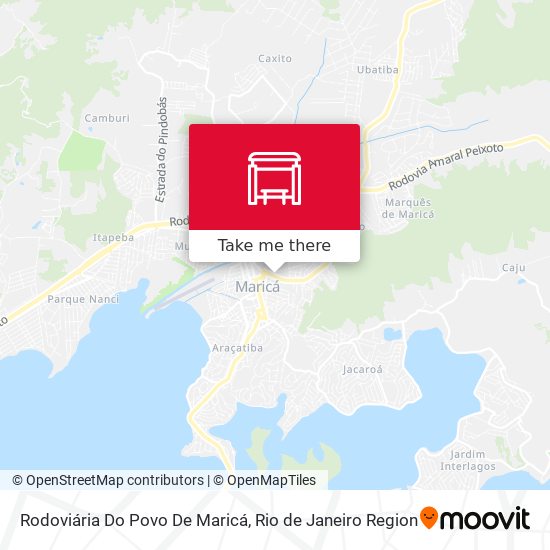 Rodoviária Do Povo De Maricá map