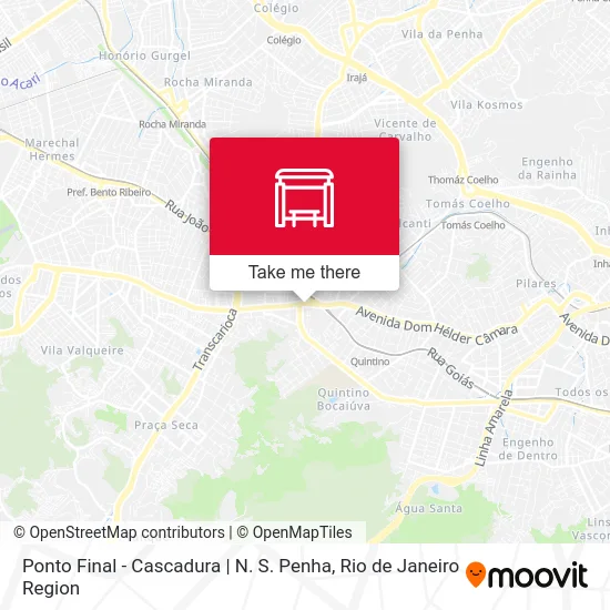 Ponto Final - Cascadura | N. S. Penha map