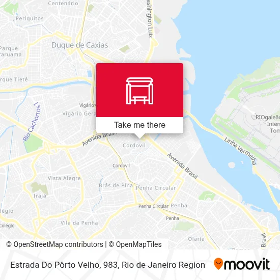 Estrada Do Pôrto Velho, 983 map