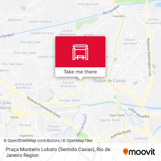 Praça Monteiro Lobato (Sentido Caxias) map