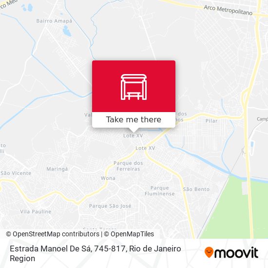 Estrada Manoel De Sá, 745-817 map
