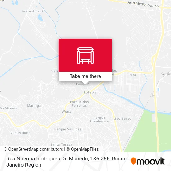 Rua Noêmia Rodrigues De Macedo, 186-266 map