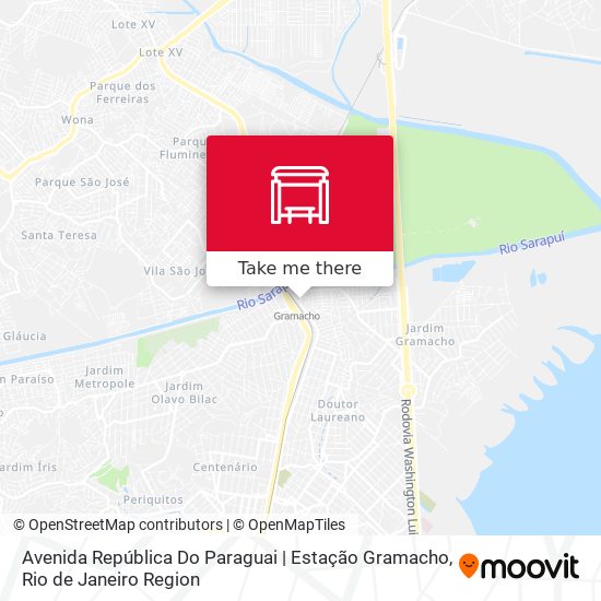 Mapa Avenida República Do Paraguai | Estação Gramacho