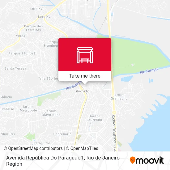 Avenida República Do Paraguai, 1 map