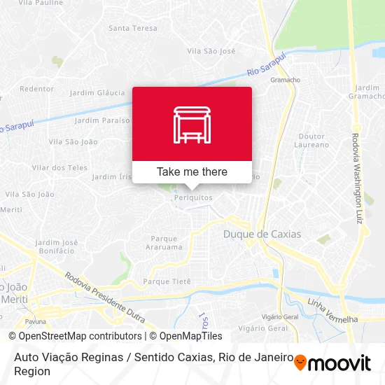 Auto Viação Reginas / Sentido Caxias map