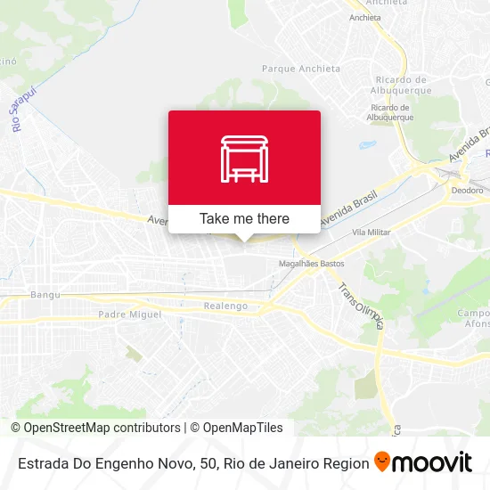 Estrada Do Engenho Novo, 50 map