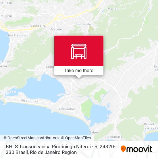 BHLS Transoceânica Piratininga Niterói - Rj 24320-330 Brasil map