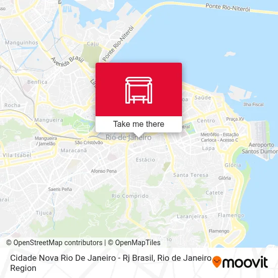 Cidade Nova Rio De Janeiro - Rj Brasil map