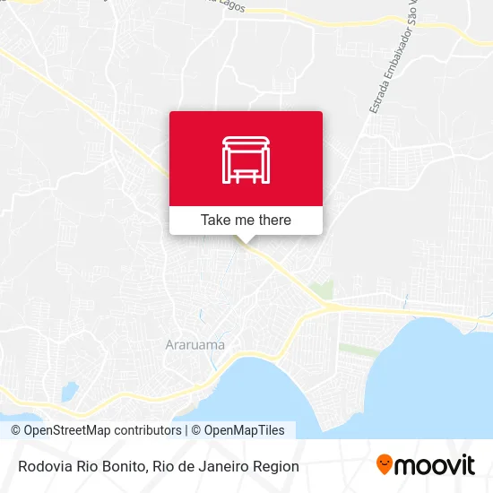 Rodovia Rio Bonito map