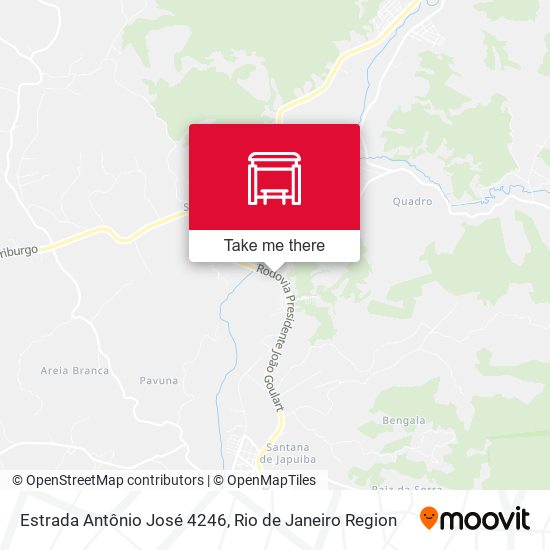 Estrada Antônio José 4246 map