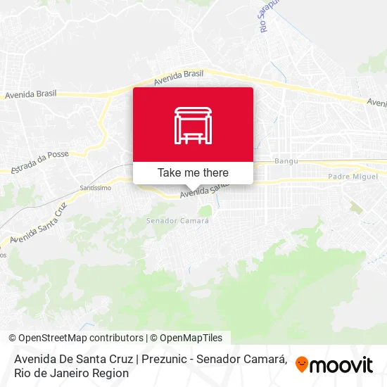 Avenida De Santa Cruz | Prezunic - Senador Camará map