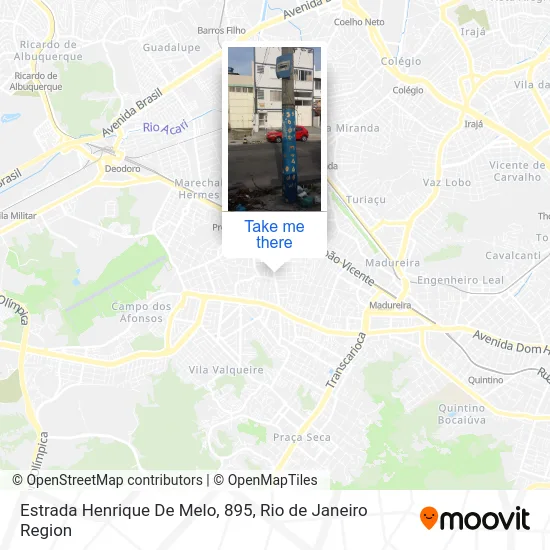 Estrada Henrique De Melo, 895 map