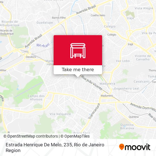Estrada Henrique De Melo, 235 map