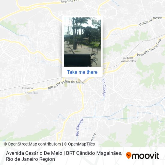 Avenida Cesário De Melo | BRT Cândido Magalhães map