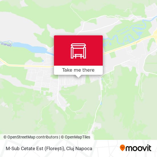 M-Sub Cetate Est (Florești) map