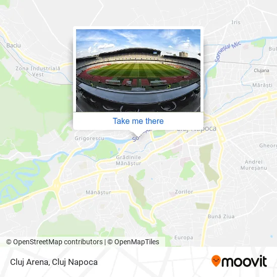 Cluj Arena map