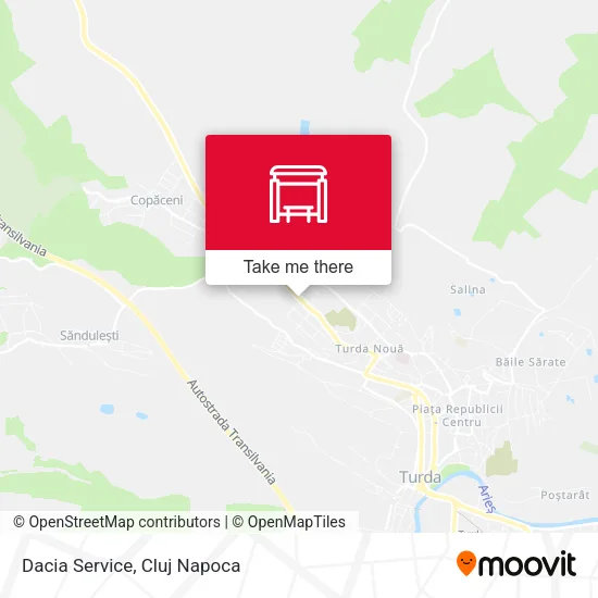 Dacia Service map