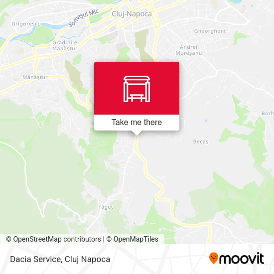 Dacia Service map
