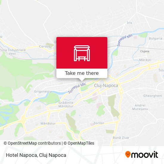 Hotel Napoca map