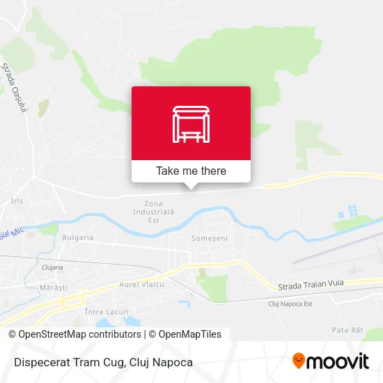 Dispecerat Tram Cug map