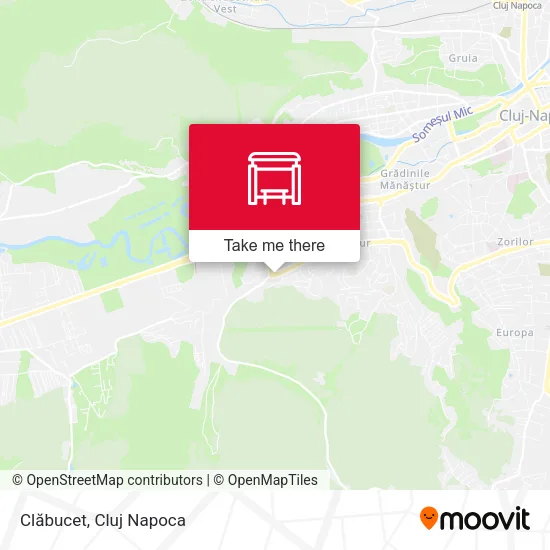 Clăbucet map