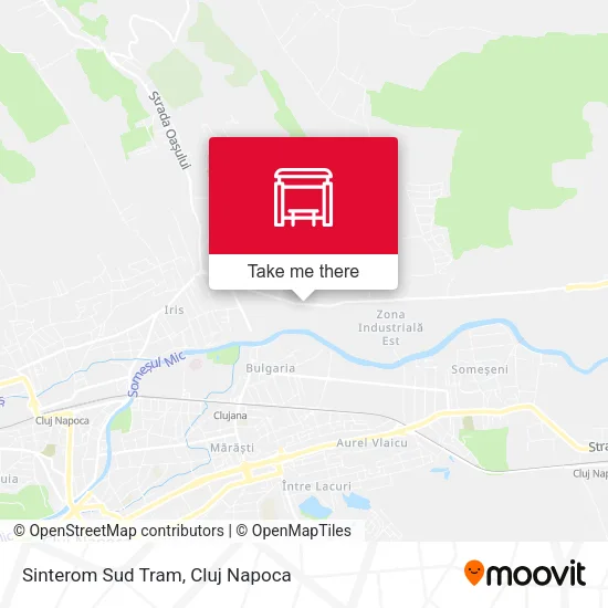Sinterom Sud Tram map