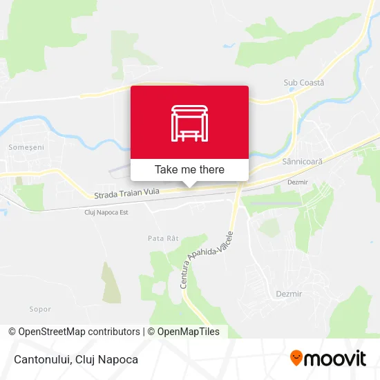 Cantonului map