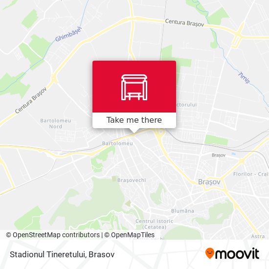 Stadionul Tineretului map