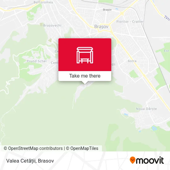 Valea Cetății map
