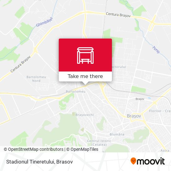 Stadionul Tineretului map