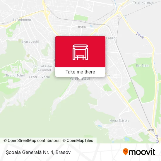 Școala Generală Nr. 4 map