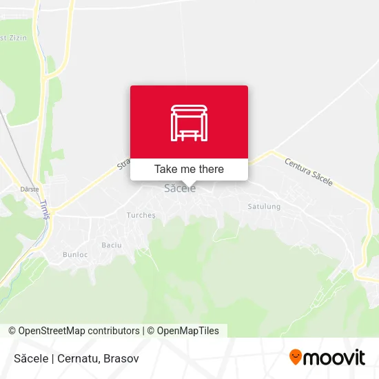 Săcele | Cernatu map
