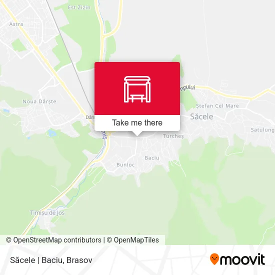 Săcele | Baciu map