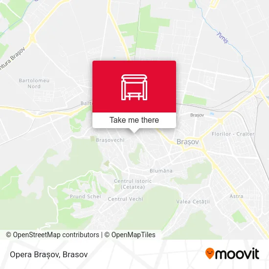 Opera Brașov map