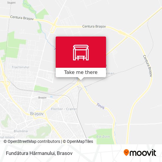 Fundătura Hărmanului map