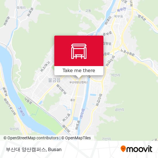부산대 양산캠퍼스 map