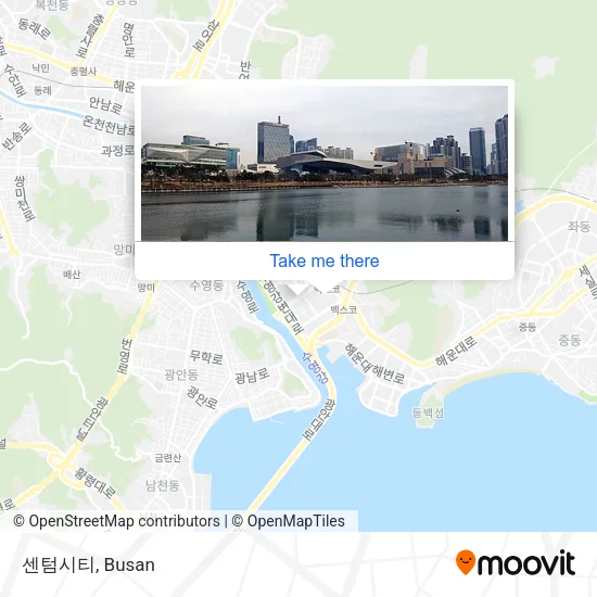 센텀시티 map