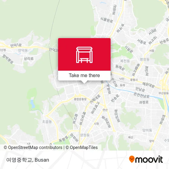 여명중학교 map