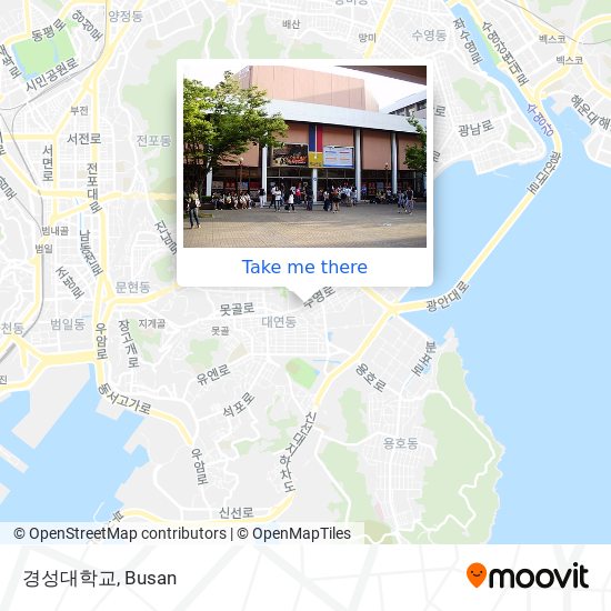 경성대학교 map