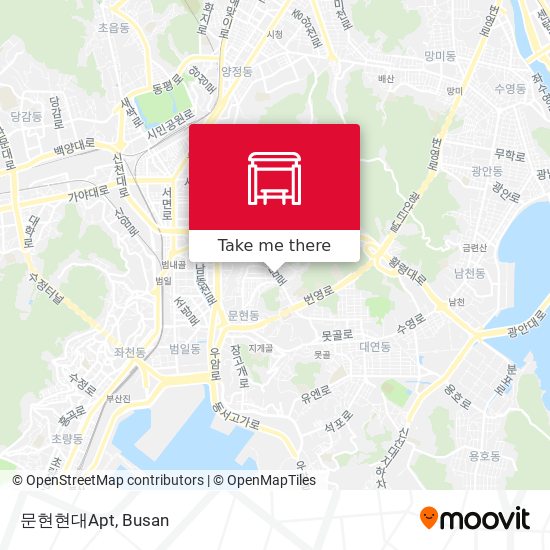 문현현대Apt map