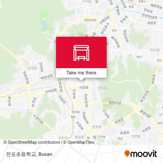 전포초등학교 map