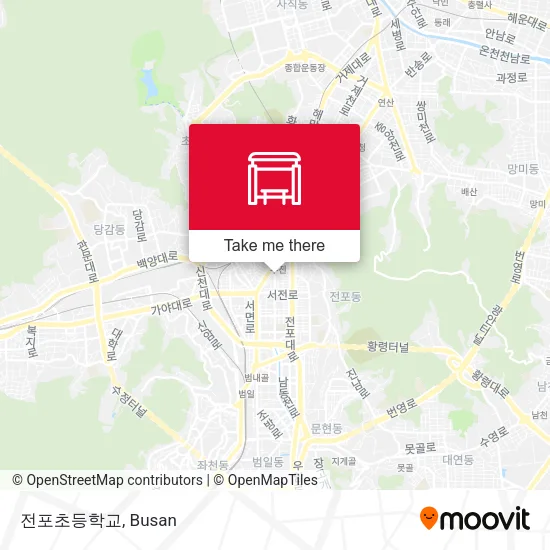 전포초등학교 map