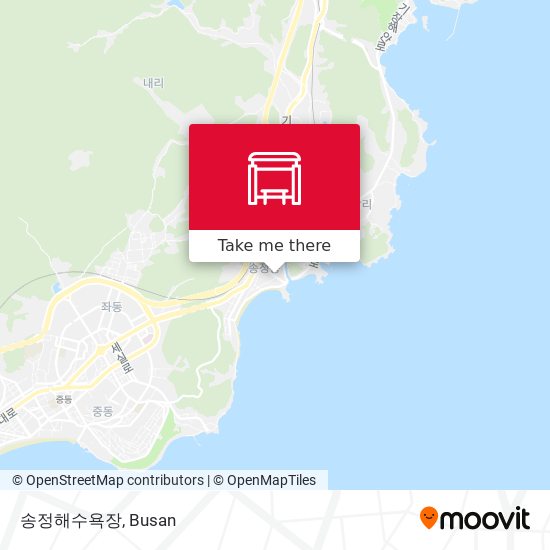 송정해수욕장 map