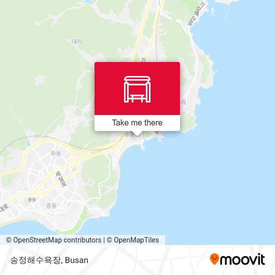 송정해수욕장 map