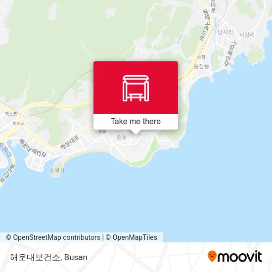해운대보건소 map