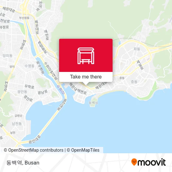 동백역 map