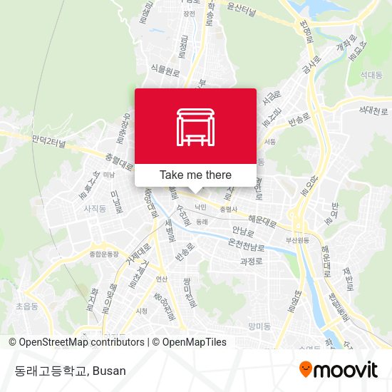 동래고등학교 map