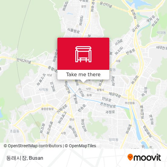 동래시장 map